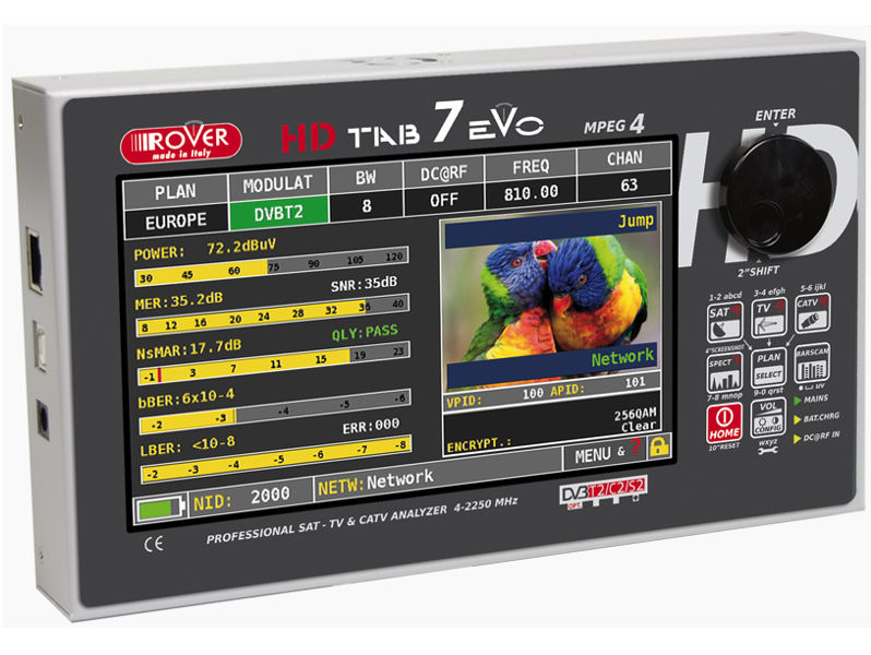 ROVER 7'' Touch HD Tablet Spectrum Analyser