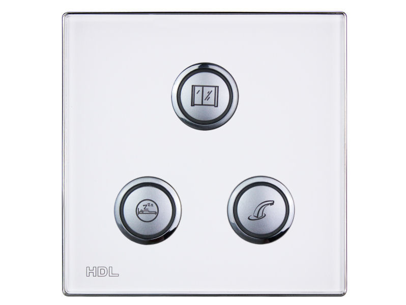 HDL iSense 3 Button Wall Panel