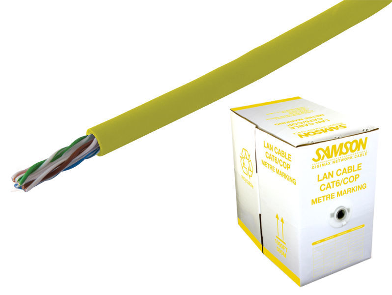 305m SAMSON CAT6 LSZH Yellow (Box)