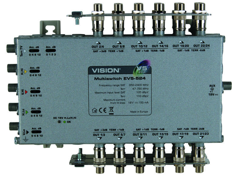 VISION EV5-524 Multiswitch 5x24 EVO