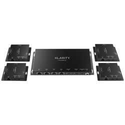 Klarity 1080P 4 Way 55m POE HDMI over CAT Extender (K-55-4POE-KIT)