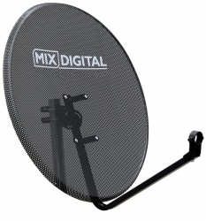 80cm Mix Digital Mesh Hi-Gain Satellite Dish & Pole Mount Fittings