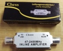 Chess Inline Satellite Amplifier 20db SAT AMP Signal Booster