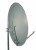 1.2m Steel Charcoal Satellite Dish with Pole/Bracket Fixing Kit