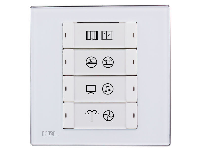 HDL iFlex 8 Button Wall Panel