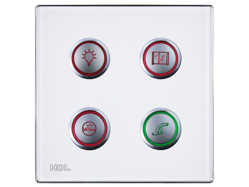 HDL iSense 4 Button Wall Panel