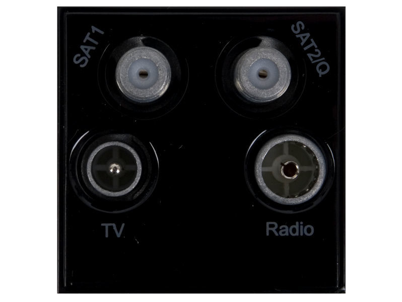 TRIAX Quad UHF-FM/DAB-SAT1-SAT2 BLACK