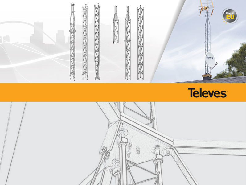 TELEVES 180 TOWER Embedded Pivot Base Galv