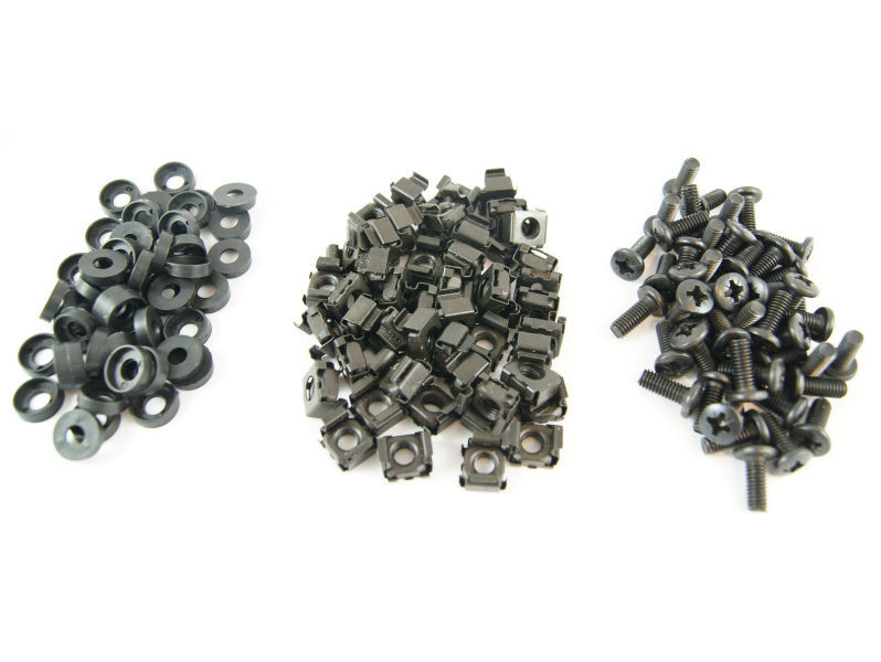 (50) ALL-RACK Nuts/Bolts/Washers BLACK