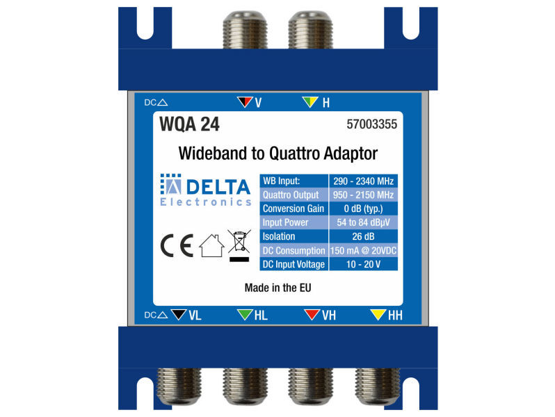 DELTA WQA 24 Wideband to Quattro Adapter