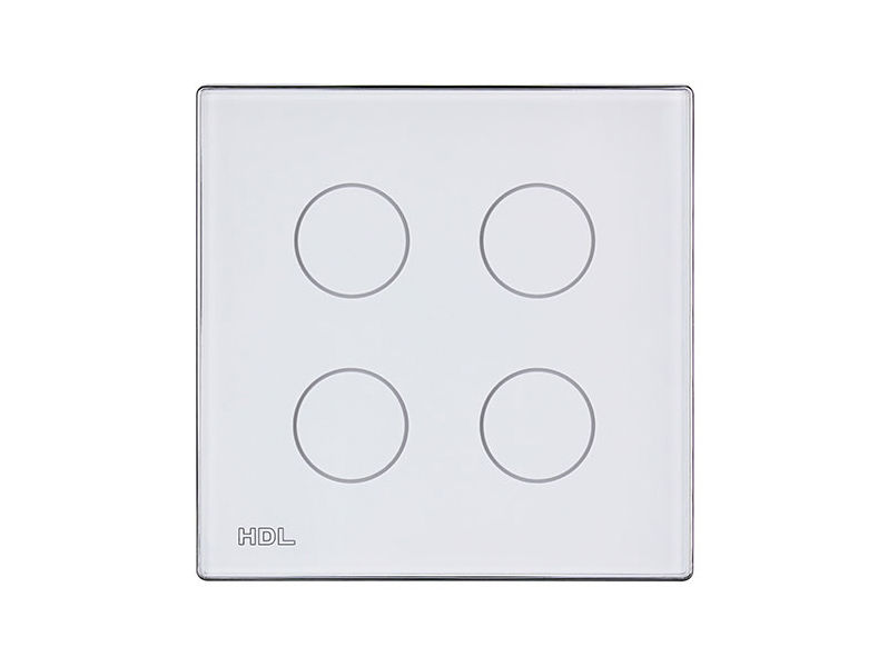 HDL iTouch 4 Button Wall Panel WHITE
