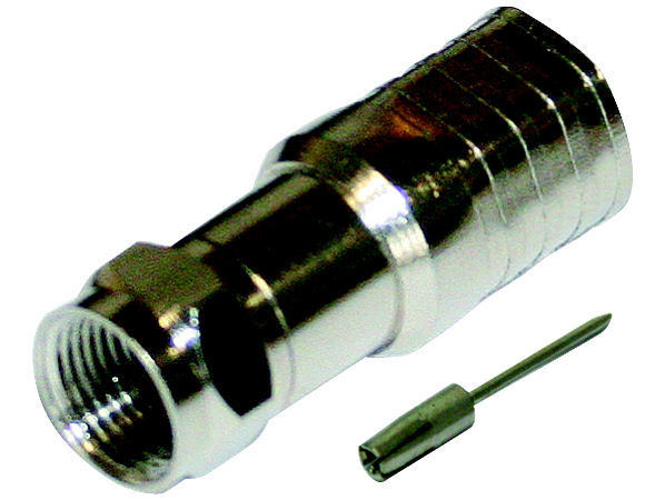 (1) BUDGET Crimp F Plug 1.65mm (Single)