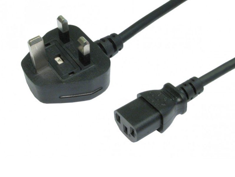 10m UK Mains 10A Plug to C13 (Kettle)
