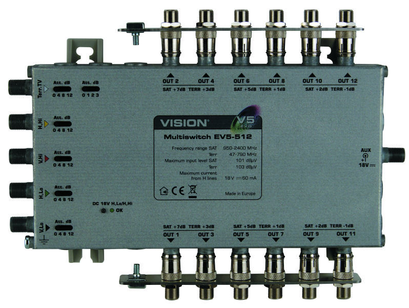 VISION EV5-512 Multiswitch 5x12 EVO