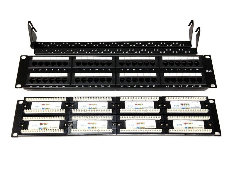 48 Port CAT6 Patch Panel c/w Cable Manager