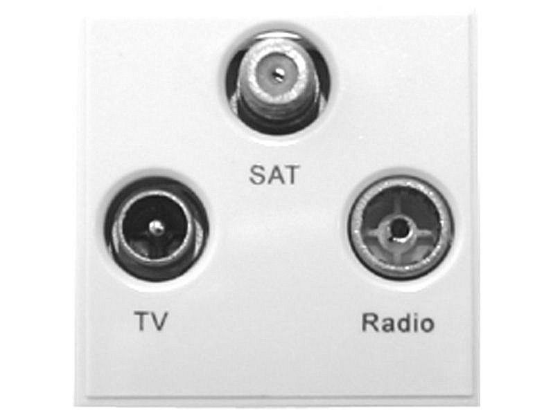 TRIAX Triplexed UHF-FM/DAB-IF WHITE
