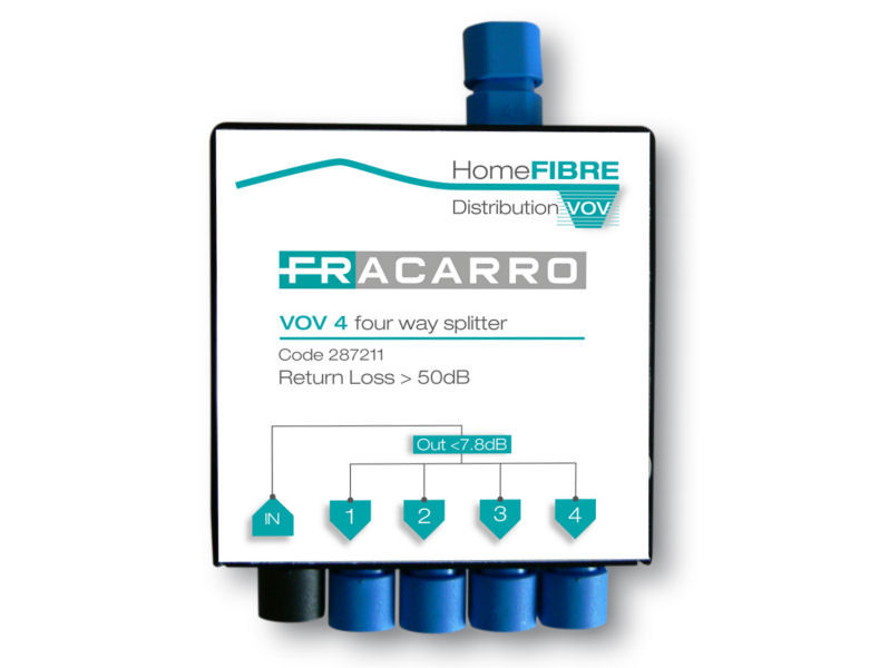 FRACARRO VOV4 Mini 4 Way Optical Splitter