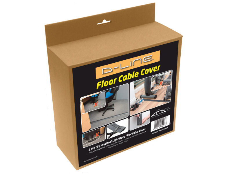 D-LINE Cable Tidy FLOOR COVER 1.8m Black