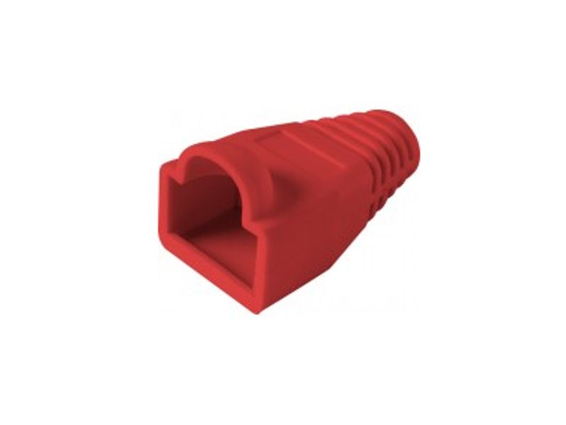 (10) RJ45 Rubber Boot RED (Bag)
