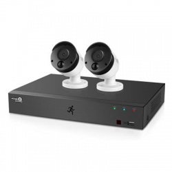 HomeGuard HGDVK44402-1 1080P 4CH DVR & 2x 1080P PIR Heat-Sensing Day/Night CCTV Cameras 1TB