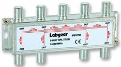 LABGEAR FBS138 8 WAY DIGITAL TV AERIAL SPLITTER WITH POWER PASS  VIRGIN SKY SATELLITE TV