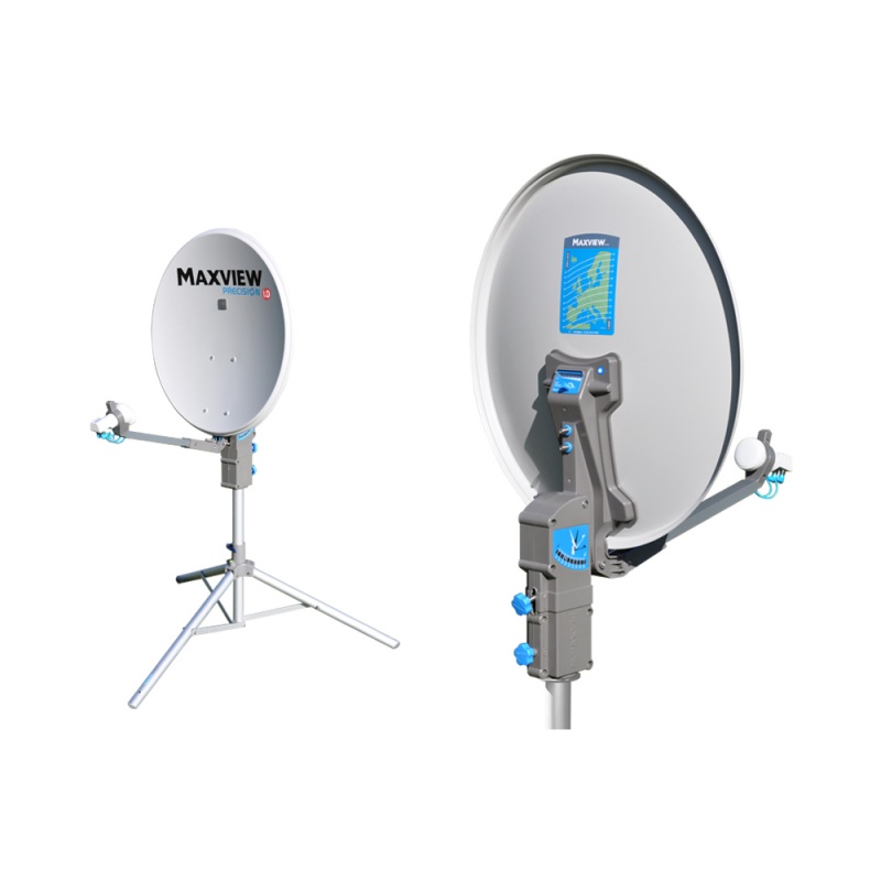 Maxview 65cm Precision ID Portable Satellite System with Twin LNB