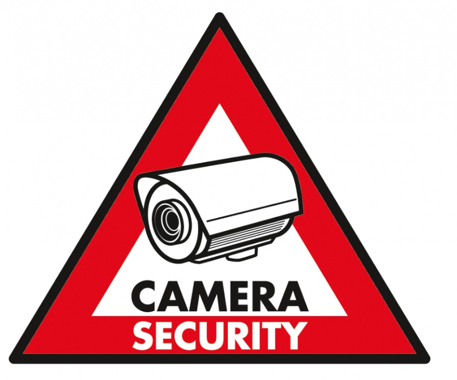 5 x Sticker Camera Security 123 x 148 mm - Konig