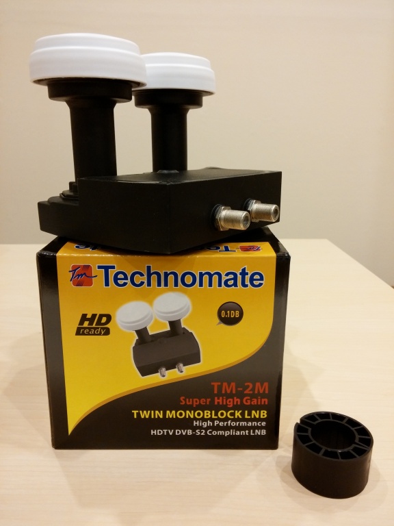 Technomate TM-2M 6 Degree Twin Monoblock 0.1dB LNB - Full HD
