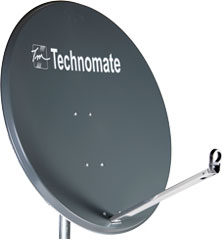 80cm Technomate Solid Satellite Dish & Fittings