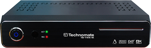 Technomate TM-Twin 4K Twin Tuner 4K UHD Full HD 1080p Satellite Receiver DVB-S2