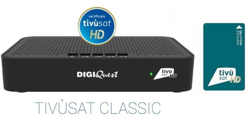 Tivusat Digiquest Classic Q20 Official HD Italian Receiver and Card