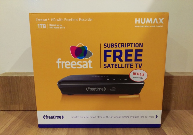 Humax HDR-1100S Smart 1TB Freesat+ with Freetime HD Digital TV Recorder - Black
