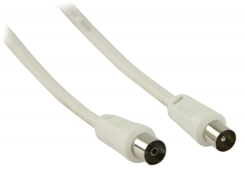 TV Freeview RF Aerial Male to Female White Coaxial Cable