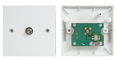 Wall Plate F-TYPE Single Outlet Dual Plug Socket AE0091