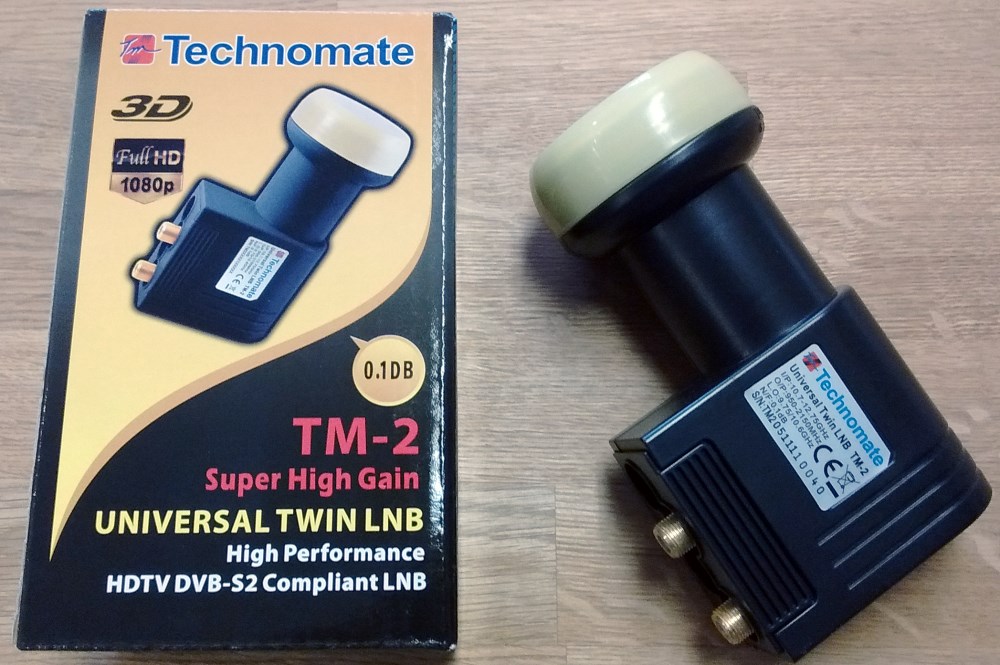 Technomate TM-2 Twin Super High Gain Universal 0.1dB LNB