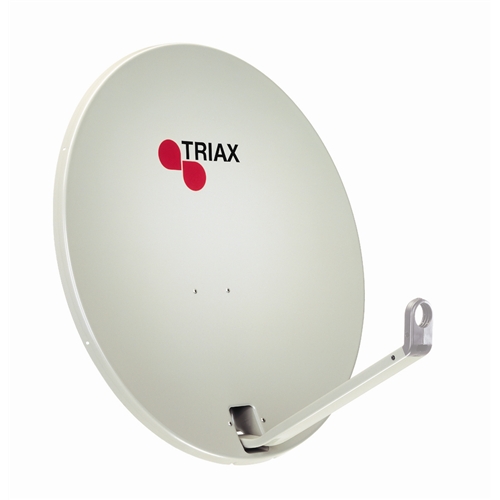 Triax TD110 Satellite Dish & Pole Mount Fitting 110cm - Light Grey