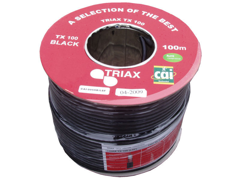 100m Triax 'Foam' TX100 Coaxial Cable