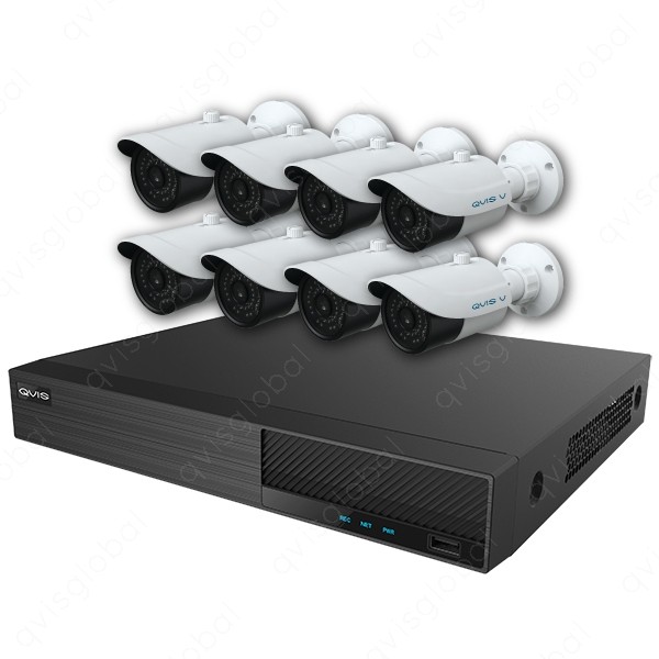 Mix Digital Viper NVR Kit - 8 Channel 2TB Recorder with 8 x 5MP Fixed Bullet Cameras