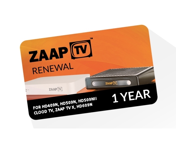 Zaap TV Arabic IPTV Subscription Renewal 12 or 24 Months