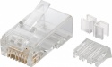 Goobay 10 x RJ45 plug CAT 6A UTP unshielded - for round cable with Threader