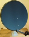 80cm Mix Digital Camping Satellite Dish Hi-Gain with Twist Lock Arm