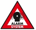 5 x Sticker alarm system 123 x 148 mm - Konig