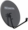 1m Mix Digital Mesh Satellite Dish & Pole Mount Fittings 100cm