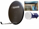 97cm Solid Technomate Satellite Dish, Wall Mount & LNB